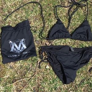 Navy Blue String Bikini in a Bag